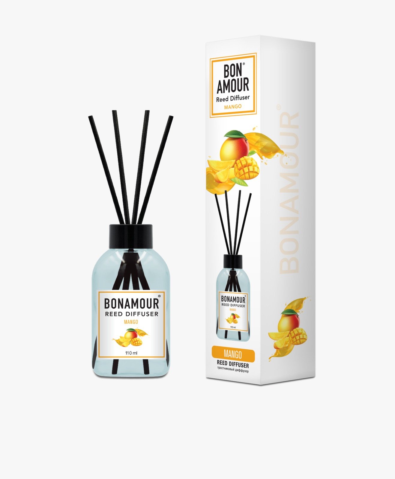 Bonamour Mangue — Diffuseur à bâtonnets 110 ml