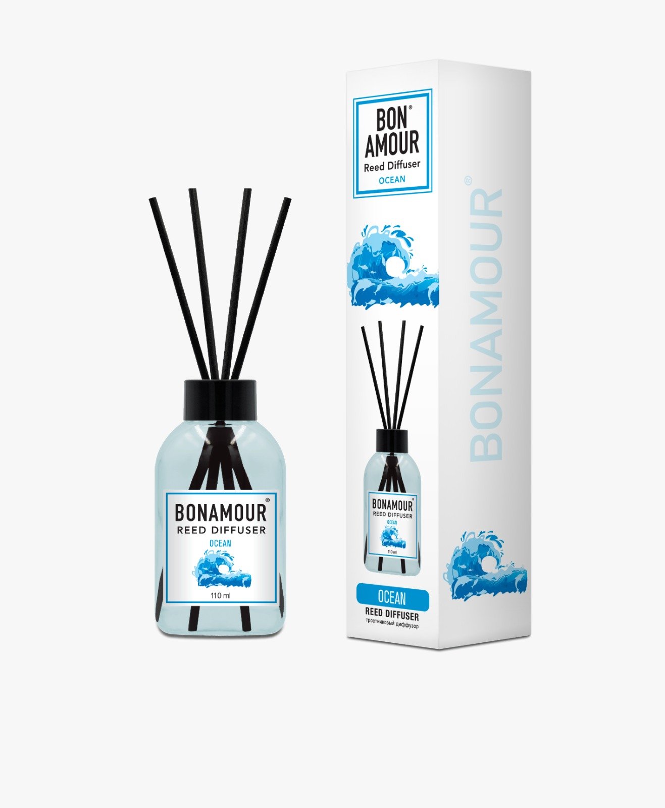 Bonamour Océan — Diffuseur à bâtonnets 110 ml